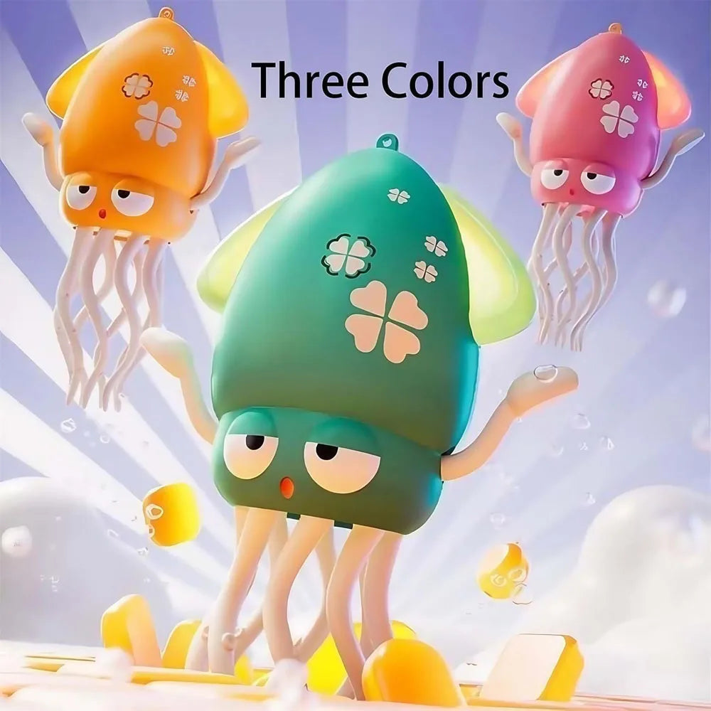 Electric Dancing Squid Auto-Sensing Obstacle Avoidance Electronic Pet with Music and Light Rechargeable Interactive Toy Gifts