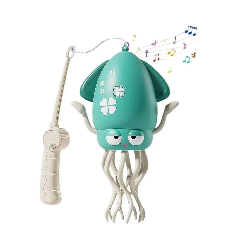 Electric Dancing Squid Auto-Sensing Obstacle Avoidance Electronic Pet with Music and Light Rechargeable Interactive Toy Gifts