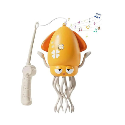Electric Dancing Squid Auto-Sensing Obstacle Avoidance Electronic Pet with Music and Light Rechargeable Interactive Toy Gifts