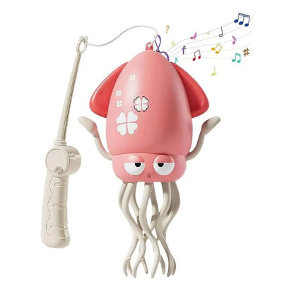 Electric Dancing Squid Auto-Sensing Obstacle Avoidance Electronic Pet with Music and Light Rechargeable Interactive Toy Gifts
